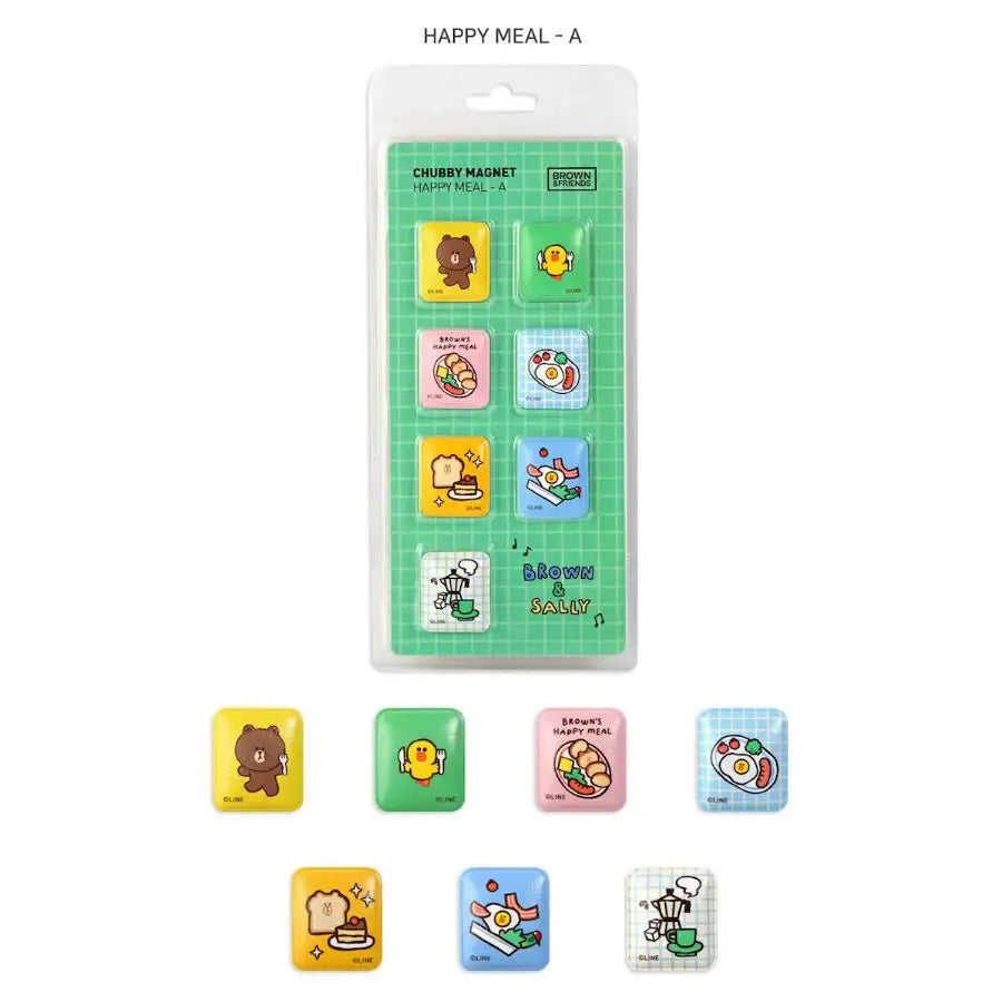 Monopoly x LINE - Brown and Friends - Chubby Magnet - Monopoly - Accesories - Harumio