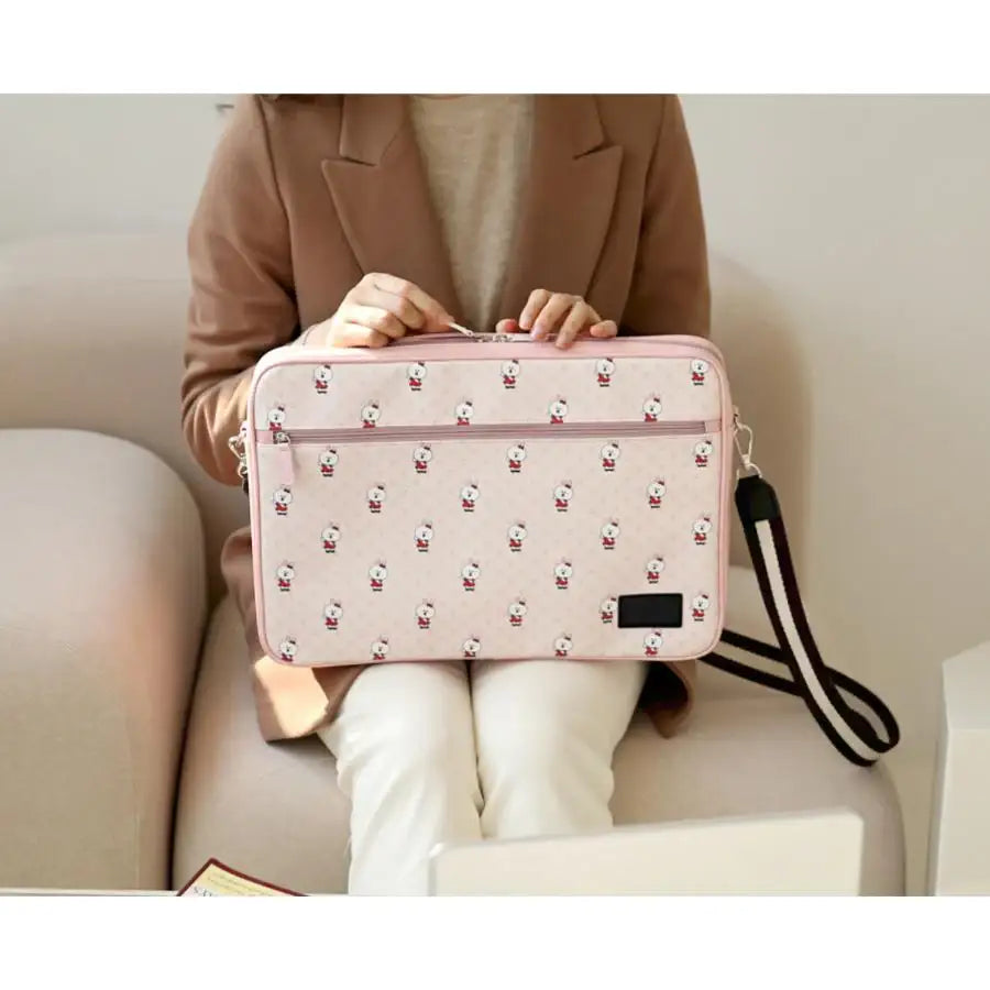 Monopoly x LINE - Brown and Friends - Easy Carry Laptop Pouch Vintage - Monopoly - Accesories - Harumio