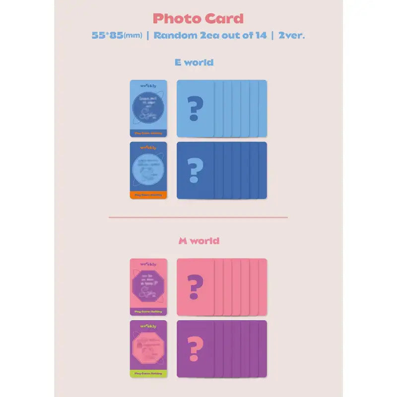 Weeekly - 4th Mini Album Play Game:Holiday - Weeekly - Albums - Harumio
