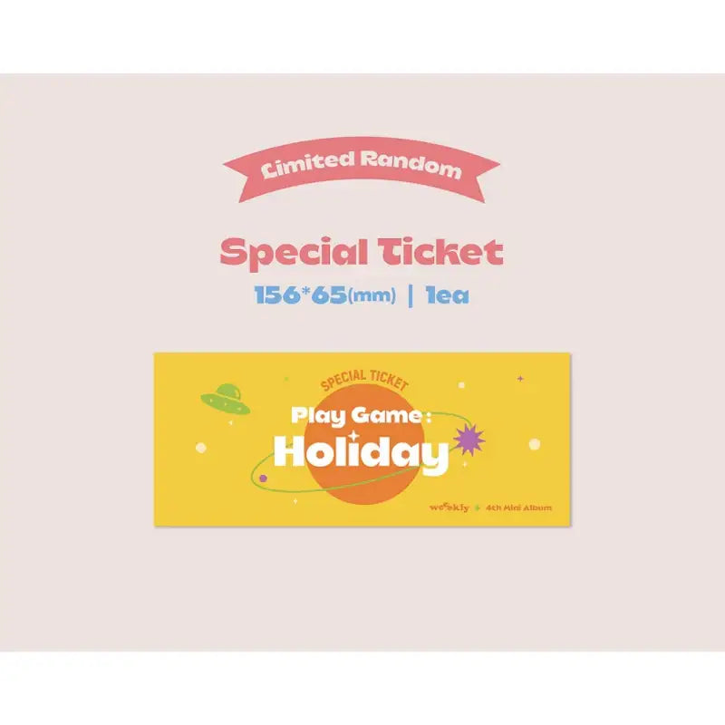 Weeekly - 4th Mini Album Play Game:Holiday - Weeekly - Albums - Harumio
