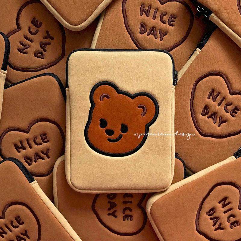 Pureureumdesign x 10x10 - Cupid Bear Double-sided Pouch - Pureureumdesign - Accesories - Harumio