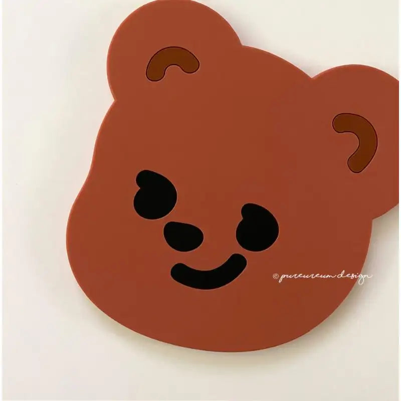 Pureureumdesign x 10x10 - Cupid Bear and Titi Silicone Coaster - Pureureumdesign - Accesories - Harumio