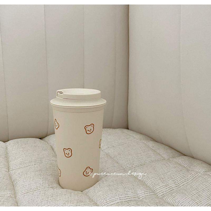 Pureureumdesign x 10x10 - Cupid Bear Pattern Tumbler - Pureureumdesign - Accesories - Harumio