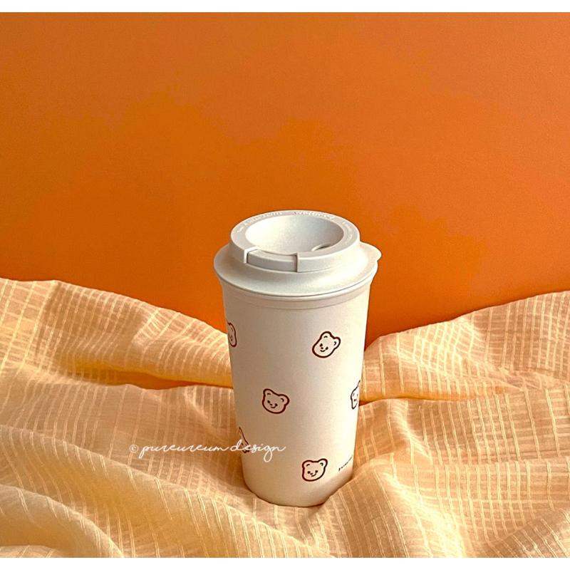 Pureureumdesign x 10x10 - Cupid Bear Pattern Tumbler - Pureureumdesign - Accesories - Harumio