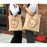 Pureureumdesign x 10x10 - Cupid Bear Embroidery Eco Bag - Pureureumdesign - Accesories - Harumio
