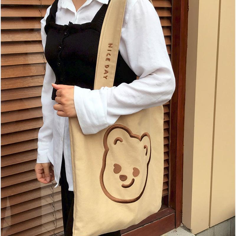 Pureureumdesign x 10x10 - Cupid Bear Embroidery Eco Bag