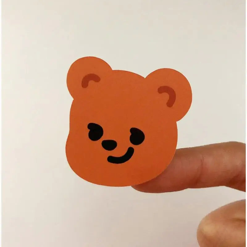 Pureureumdesign x 10x10 - Cupid Bear Face Remover Sticker - Pureureumdesign - Accesories - Harumio