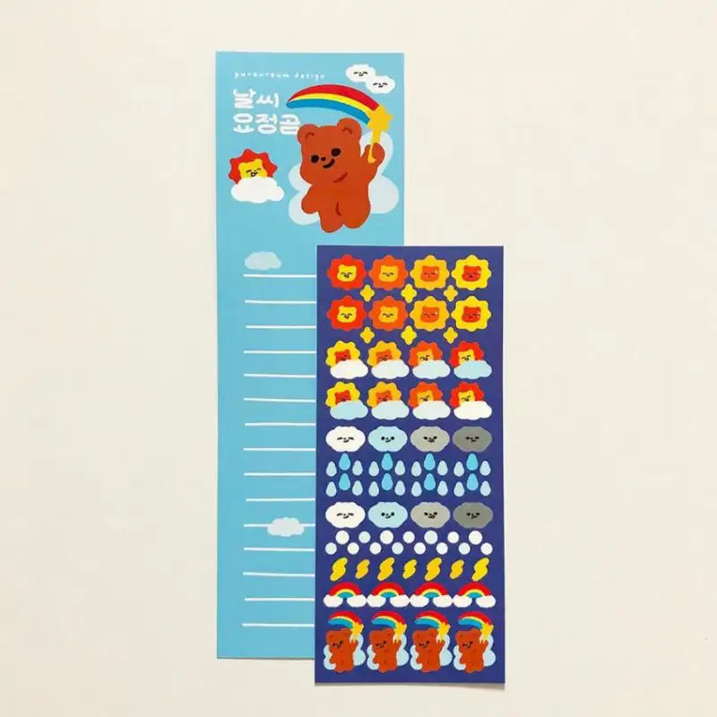 Pureureumdesign x 10x10 - Weather Fairy Bear Sticker - Pureureumdesign - Accesories - Harumio
