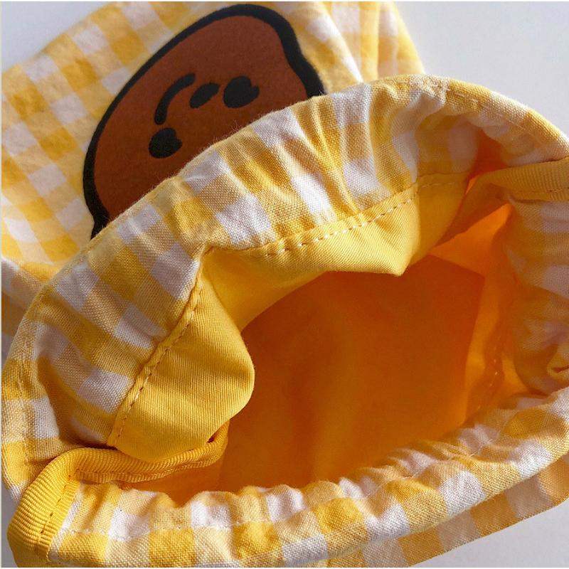 Pureureumdesign x 10x10 - Cupid Bear Embroidered String Pouch - Pureureumdesign - Accesories - Harumio