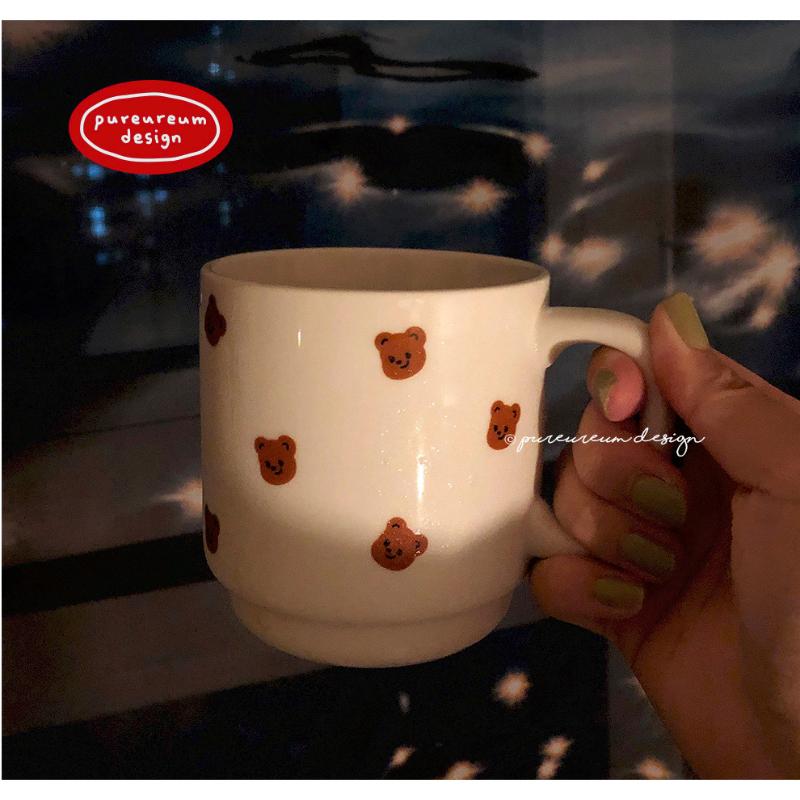 Pureureumdesign x 10x10 - Cupid Bear Pattern Mug