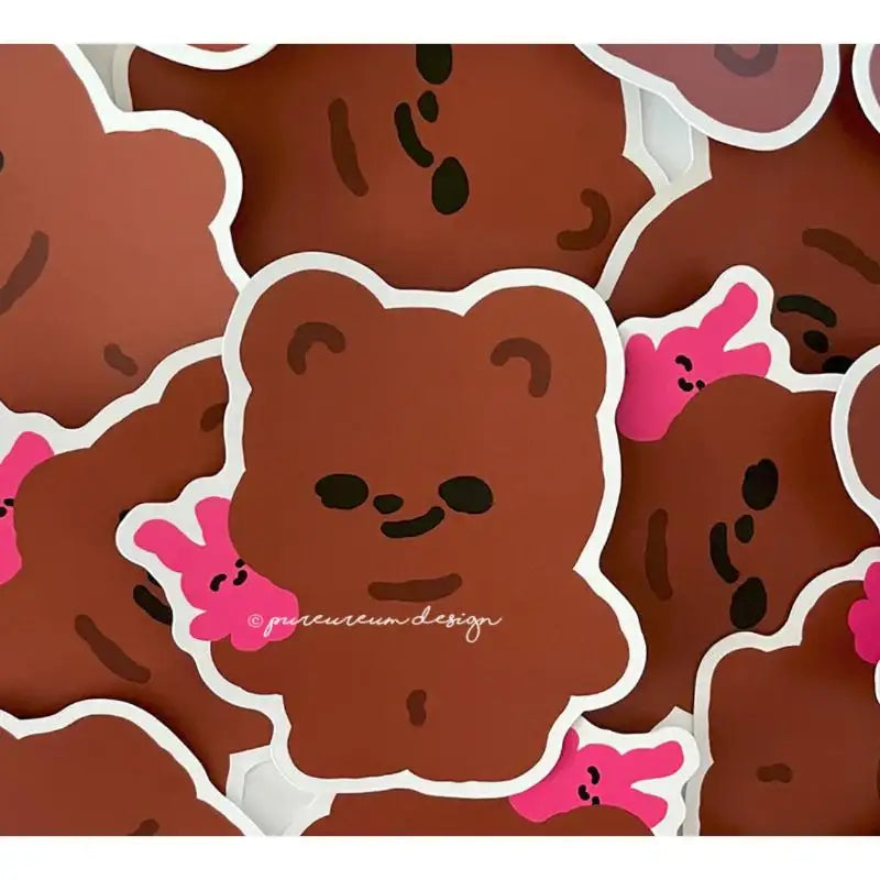 Pureureumdesign x 10x10 - Cupid Bear Attachment Removable Sculpture Sticker - Pureureumdesign - Accesories - Harumio