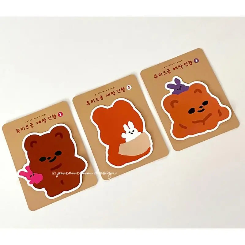 Pureureumdesign x 10x10 - Cupid Bear Attachment Removable Sculpture Sticker - Pureureumdesign - Accesories - Harumio