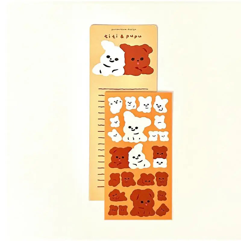 Pureureumdesign x 10x10 - Titi and Pupu Stickers - Pureureumdesign - Accesories - Harumio