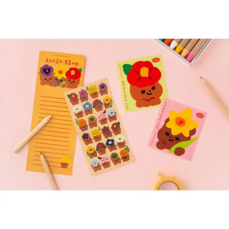Pureureumdesign x 10x10 - Cupid Bear's Spring Flower Set - Pureureumdesign - Accesories - Harumio