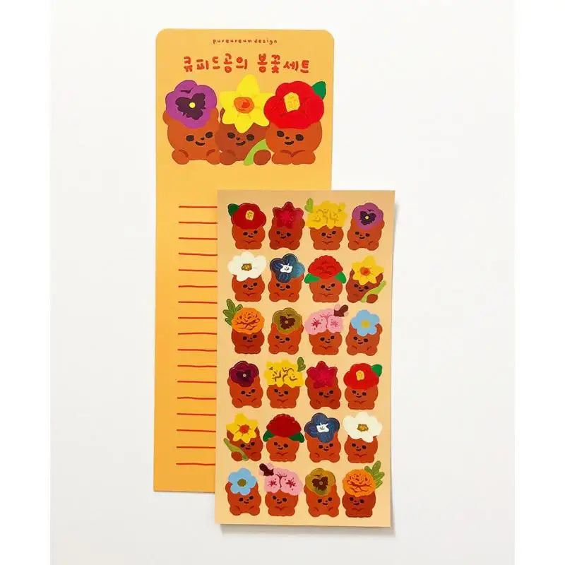 Pureureumdesign x 10x10 - Cupid Bear's Spring Flower Set - Pureureumdesign - Accesories - Harumio