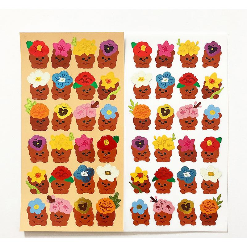 Pureureumdesign x 10x10 - Cupid Bear's Spring Flower Set