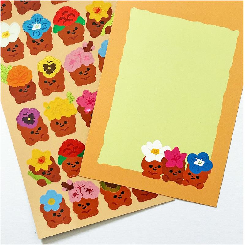 Pureureumdesign x 10x10 - Cupid Bear's Spring Flower Set