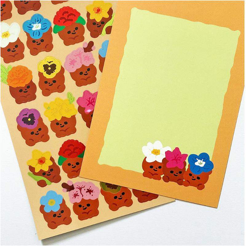 Pureureumdesign x 10x10 - Cupid Bear's Spring Flower Set - Pureureumdesign - Accesories - Harumio