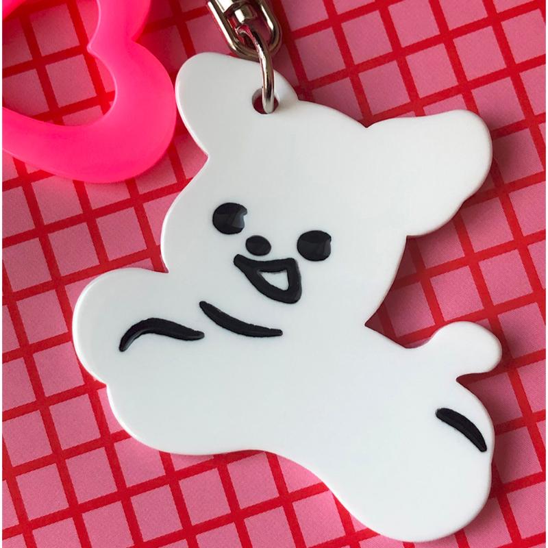 Pureureumdesign x 10x10 - Daengdaeng Engraved Epoxy Acrylic Key Ring