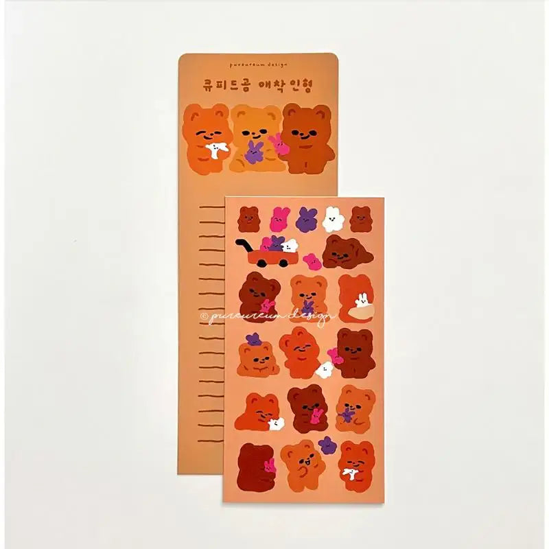 Pureureumdesign x 10x10 - Cupid Bear Attachment Doll Sticker - Pureureumdesign - Accesories - Harumio