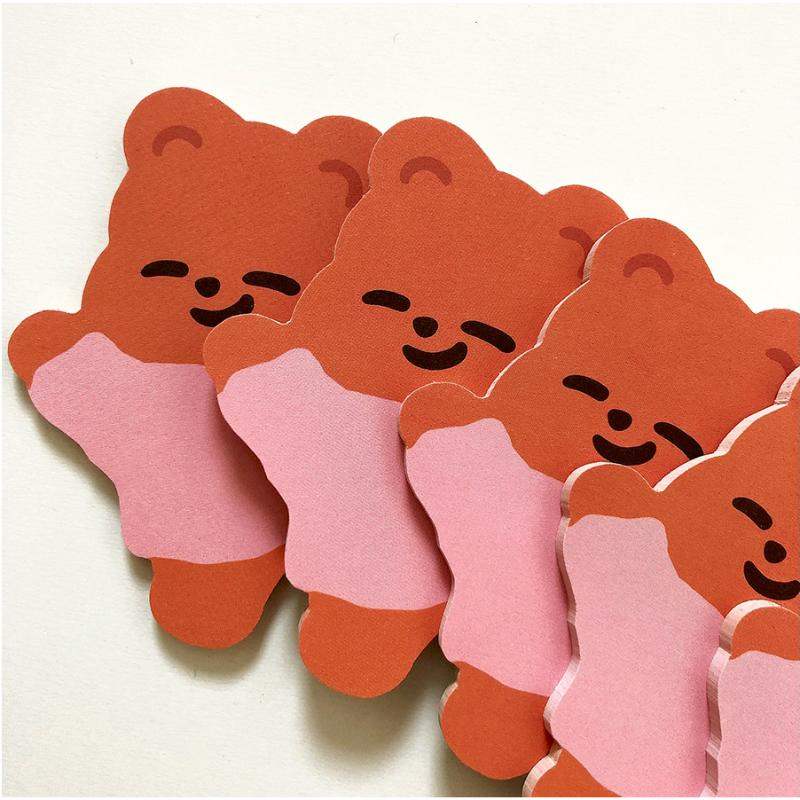 Pureureumdesign x 10x10 - Hug Me Cupid Bear Sticky Note - Pureureumdesign - Accesories - Harumio