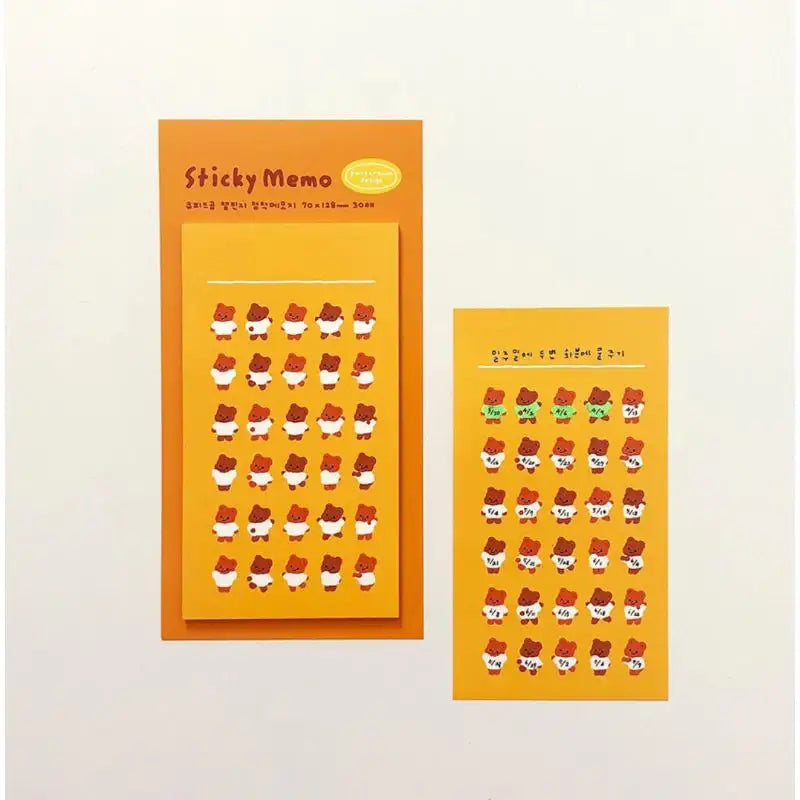 Pureureumdesign x 10x10 - Cupid Bear Challenge Sticky Note - Pureureumdesign - Accesories - Harumio