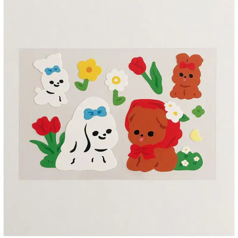 Pureureumdesign x 10x10 - Daengdaeng Spring Outing Remover Sticker - Pureureumdesign - Accesories - Harumio