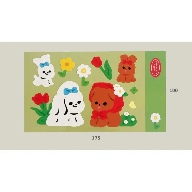 Pureureumdesign x 10x10 - Daengdaeng Spring Outing Remover Sticker - Pureureumdesign - Accesories - Harumio