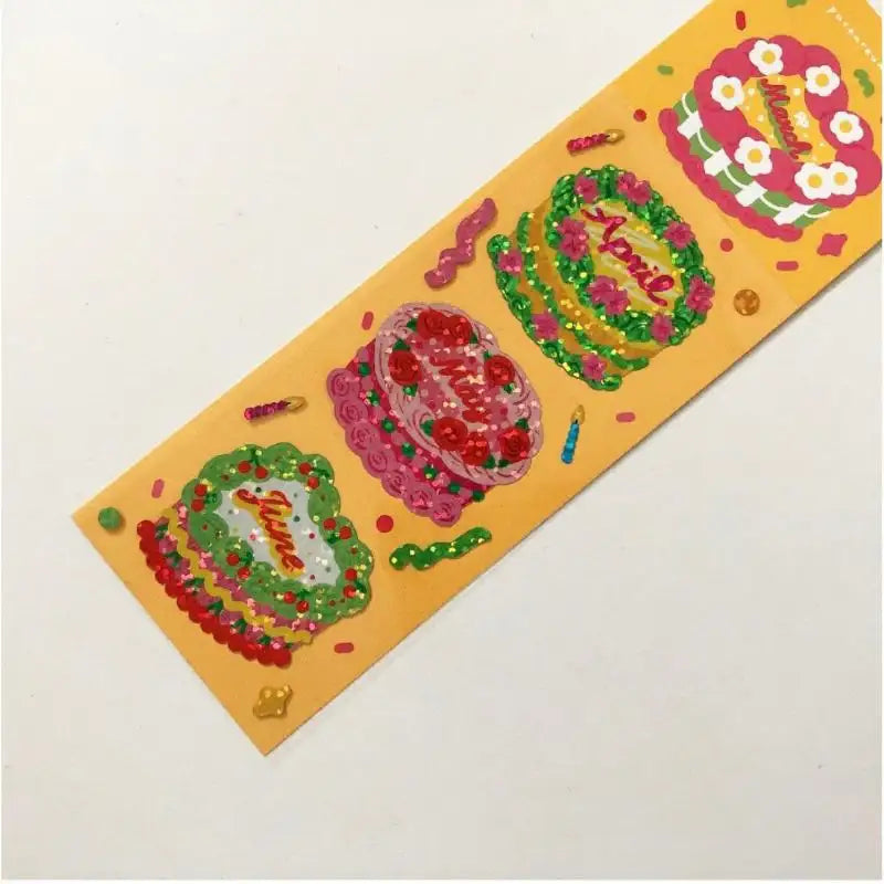 Pureureumdesign x 10x10 - Calender Cake Part 2 Hologram Sticker - Pureureumdesign - Accesories - Harumio