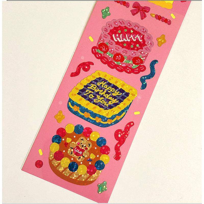 Pureureumdesign x 10x10 - The First Cake You Want to Receive Hologram Sticker - Pureureumdesign - Accesories - Harumio