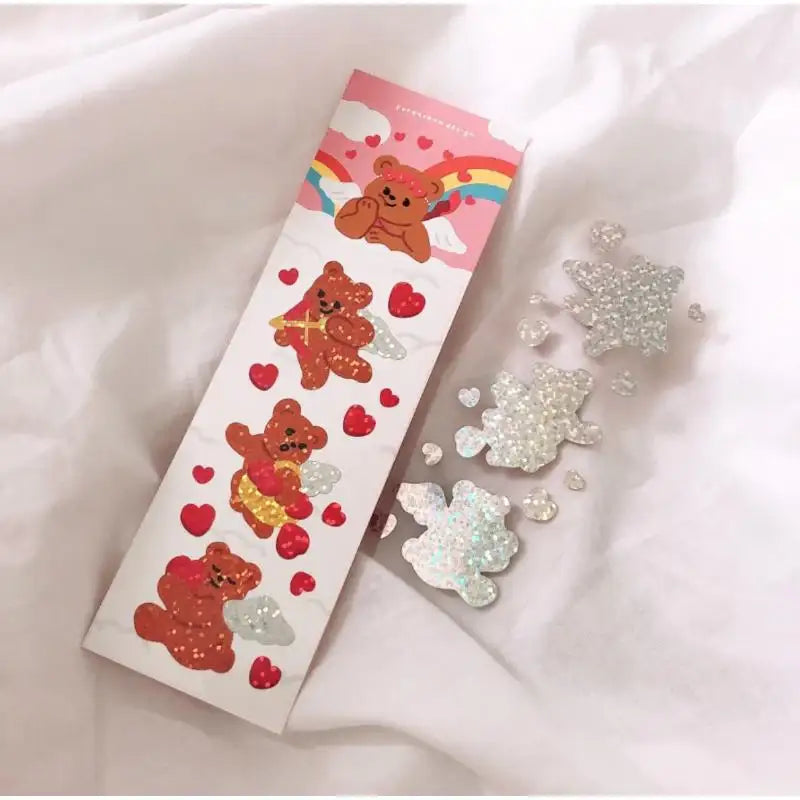 Pureureumdesign x 10x10 - Cupid Bear Mini King Hologram Seal Sticker - Pureureumdesign - Accesories - Harumio
