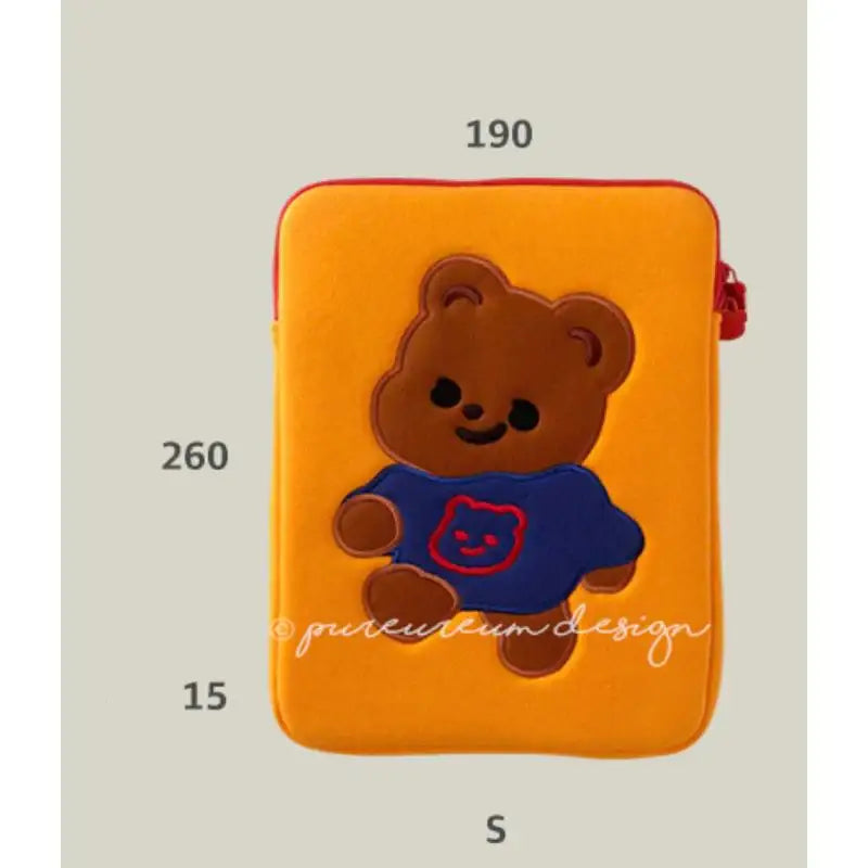 Pureureumdesign x 10x10 - Cupid Bear Double-sided Pouch - Pureureumdesign - Accesories - Harumio