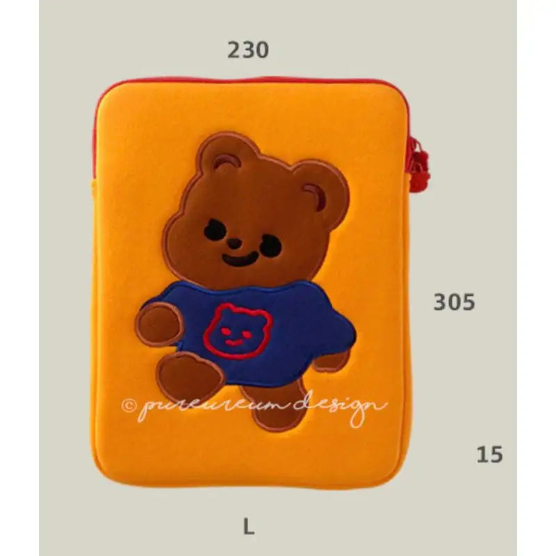 Pureureumdesign x 10x10 - Cupid Bear Double-sided Pouch - Pureureumdesign - Accesories - Harumio