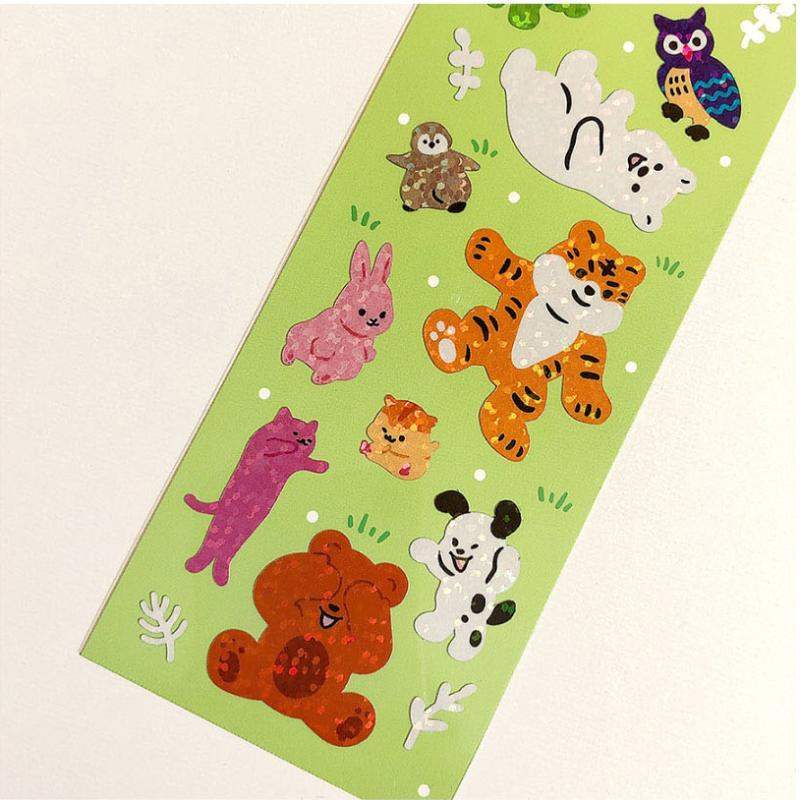 Pureureumdesign x 10x10 - Mugunghwa Has Bloomed Hologram Stickers - Pureureumdesign - Accesories - Harumio