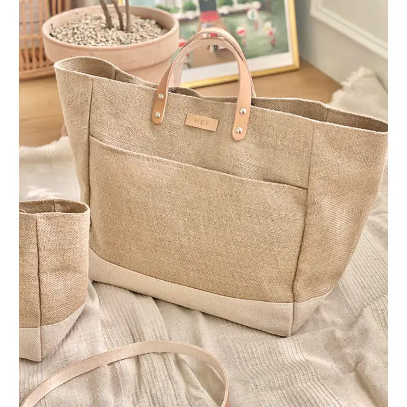 H.ey - Jute Campo Bag - H.ey - Accessories, Bag - Harumio