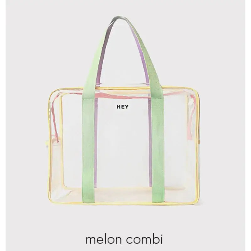 H.ey - Webbing Transparent Beach Bag - H.ey - Accessories, Bag - Harumio