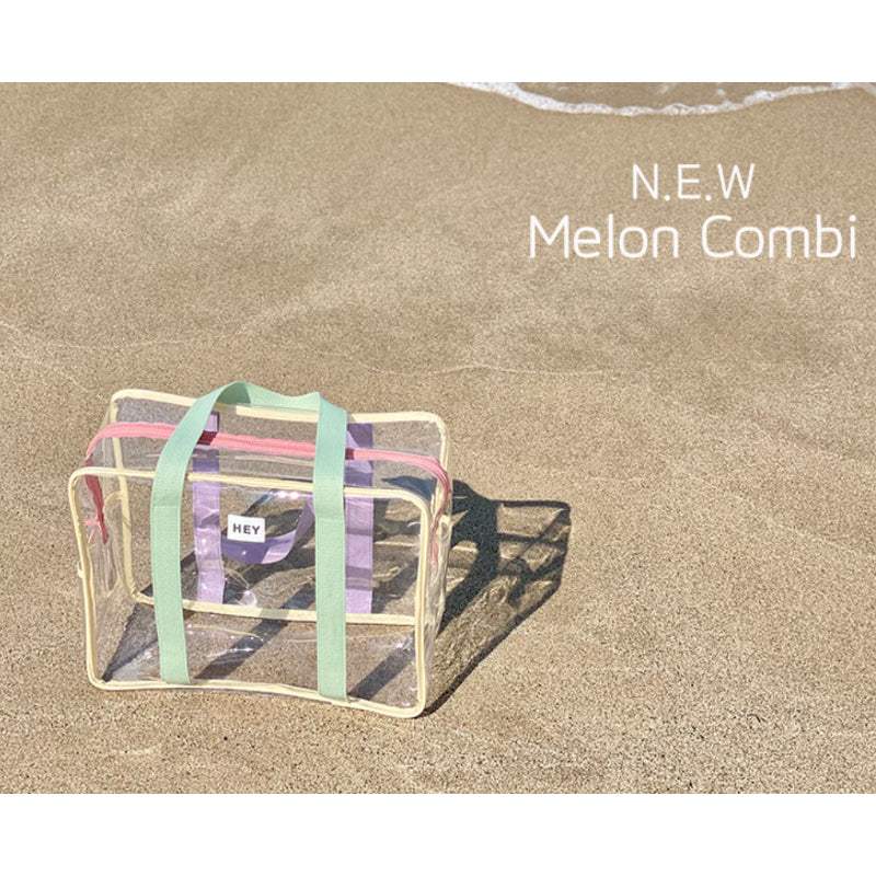 H.ey - Webbing Transparent Beach Bag - H.ey - Accessories, Bag - Harumio