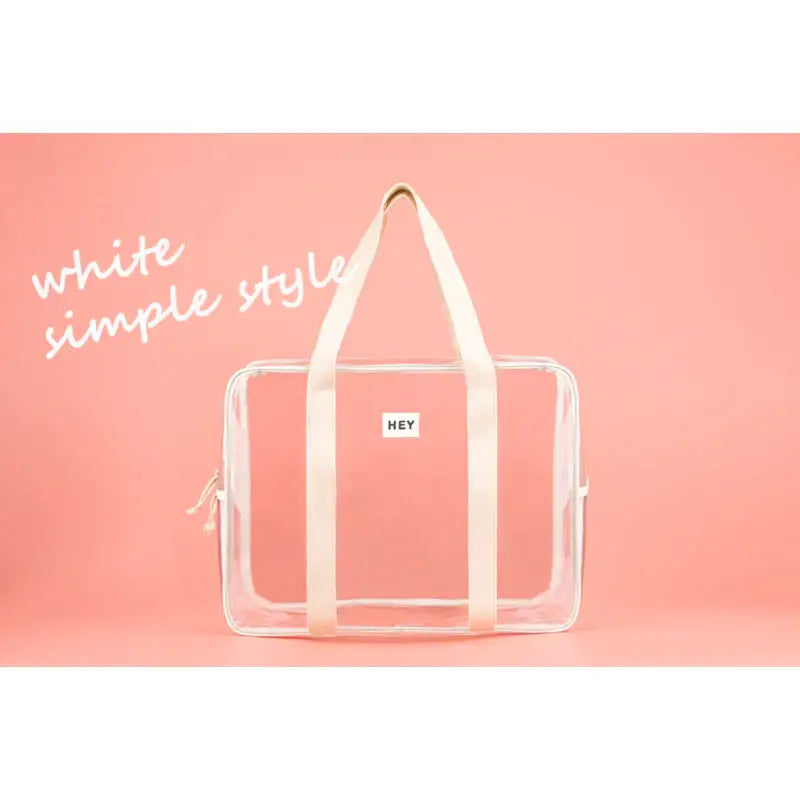 H.ey - Webbing Transparent Beach Bag - H.ey - Accessories, Bag - Harumio