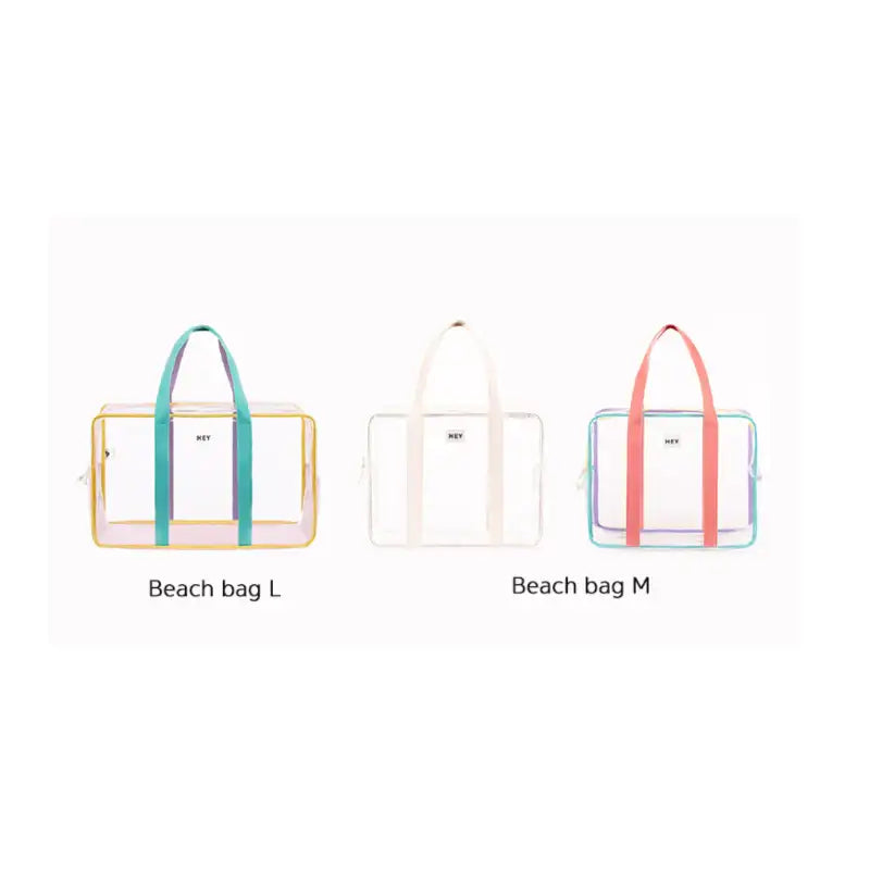 H.ey - Webbing Transparent Beach Bag - H.ey - Accessories, Bag - Harumio