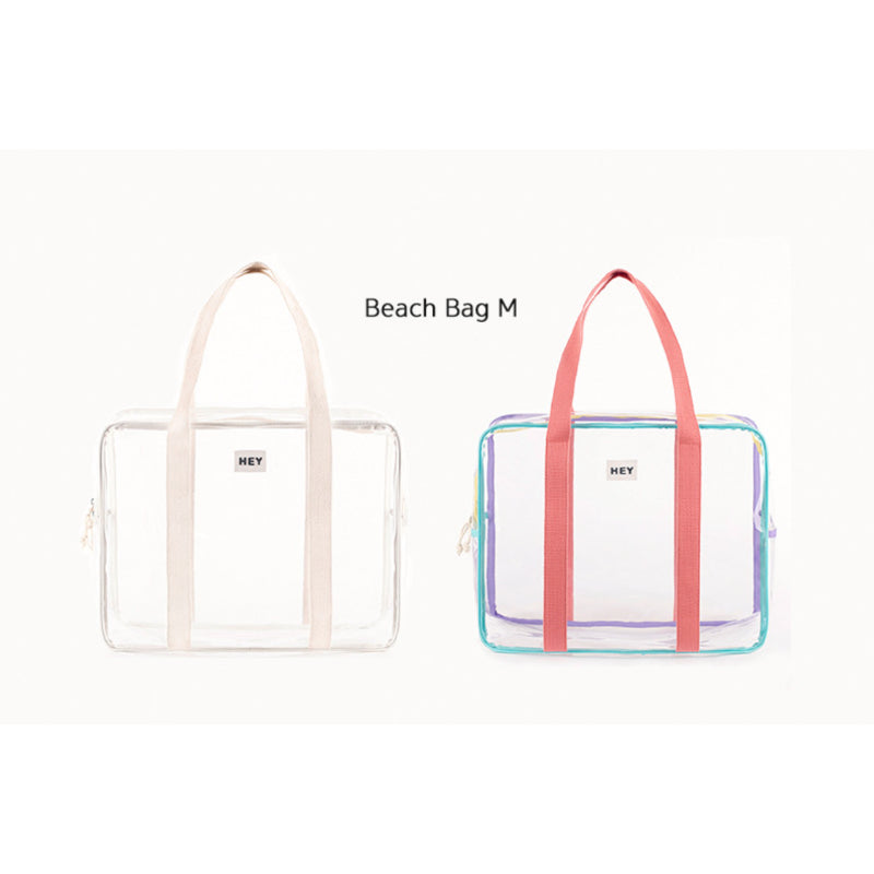 H.ey - Webbing Transparent Beach Bag