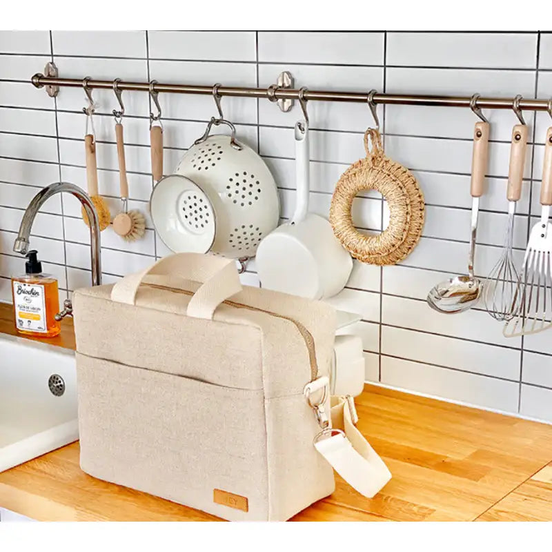 H.ey - Jute Linen Cooler Bags - H.ey - Accessories, Bag - Harumio