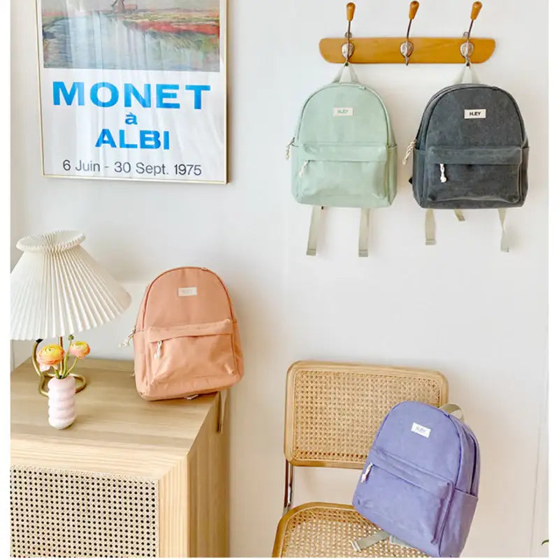 H.ey - Canvas Kids Backpack - H.ey - Accessories, Bag - Harumio