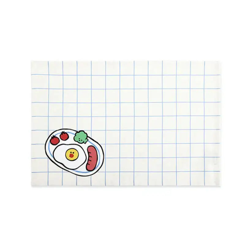 LINE FRIENDS - Brown & Sally Check Table Mat - Line Friends - Table mat - Harumio