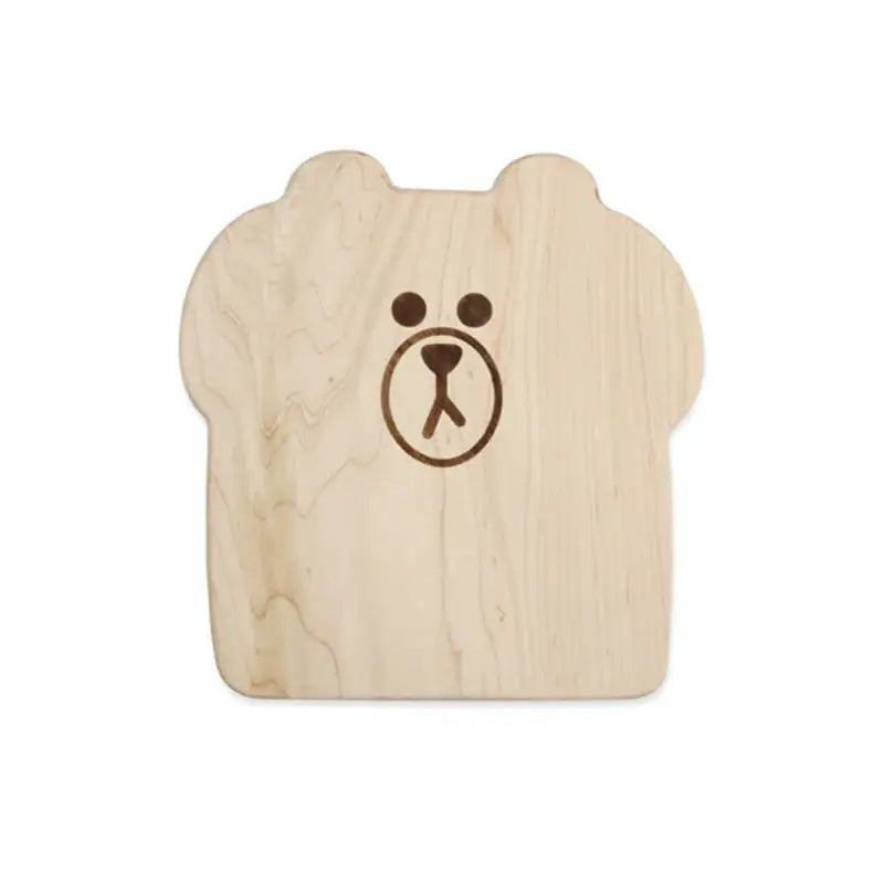 LINE FRIENDS - Brown Wood Bread Tray - Line Friends - Kitchenware - Harumio