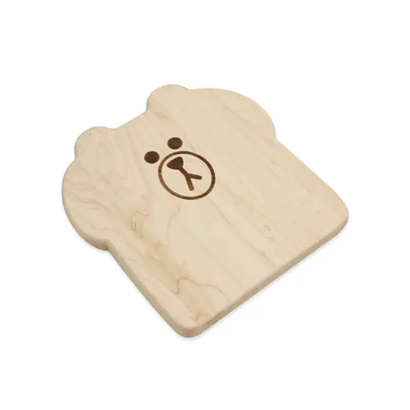LINE FRIENDS - Brown Wood Bread Tray - Line Friends - Kitchenware - Harumio