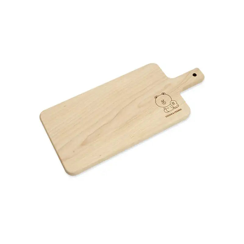 LINE FRIENDS - Brown & Sally Wood Handle Plate - Line Friends - Kitchenware - Harumio
