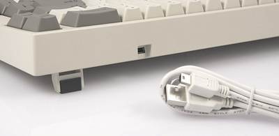 Leopold FC660C Grey / White Korean Dye-Sublimated PBT Keycap - Mechanical Keyboard - Harumio