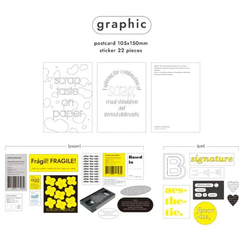 Be On D - Sticker + Postcard Variety Pack - Be On D - Variety Pack - Harumio