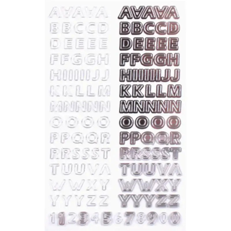 On The D - Silver and Alphabet Sticker - Be On D - Stickers - Harumio