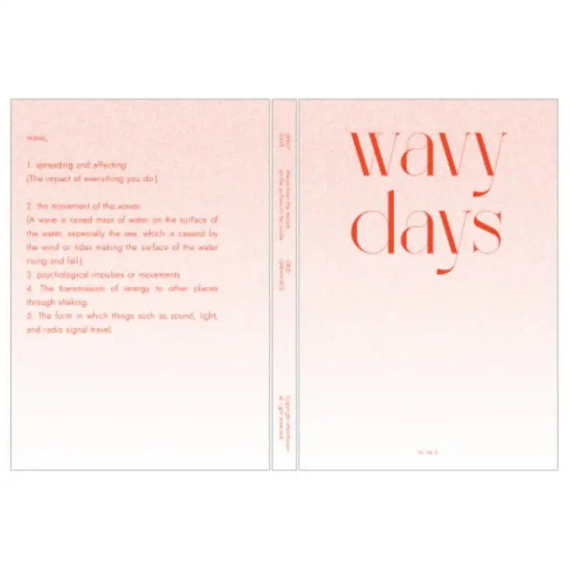 Be On D - Wavydays Notebook - Be On D - Notebooks & Notepads - Harumio